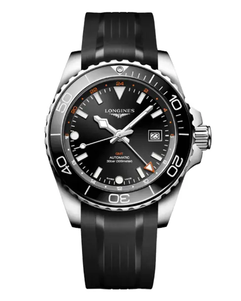 HydroConquest GMT (Sunray Black) 43mm - Cortina Watch Singapore