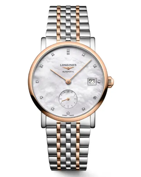 The Longines Elegant Collection (White Mother-of-pearl) 34.5mm - Cortina Watch Singapore