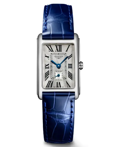 Longines DolceVita (Blue Alligator Strap) - Cortina Watch Singapore