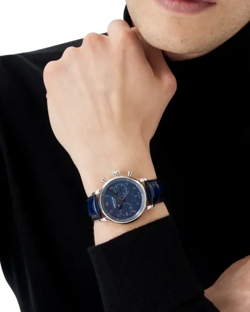 Montblanc Star Legacy Chronograph 42mm (Blue) - Cortina Watch Singapore