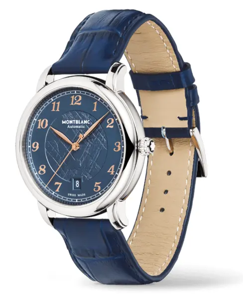 Montblanc Star Legacy Automatic Date 39mm (Blue) - Cortina Watch Singapore