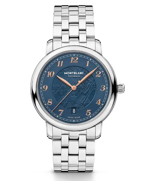 Montblanc Star Legacy Automatic Date 39mm (Blue) - Cortina Watch Singapore