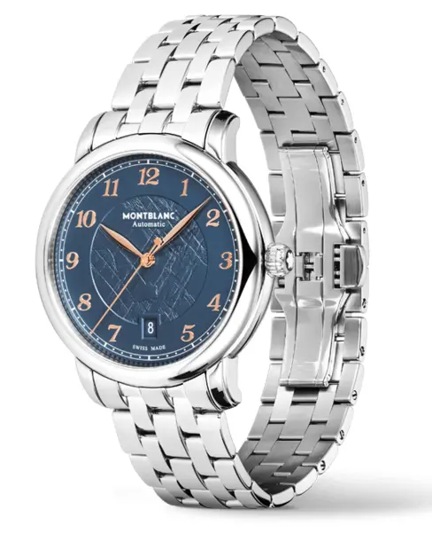 Montblanc Star Legacy Automatic Date 39mm (Blue) - Cortina Watch Singapore