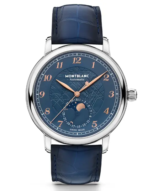 Montblanc Star Legacy Moonphase 42mm (Blue) - Cortina Watch Singapore