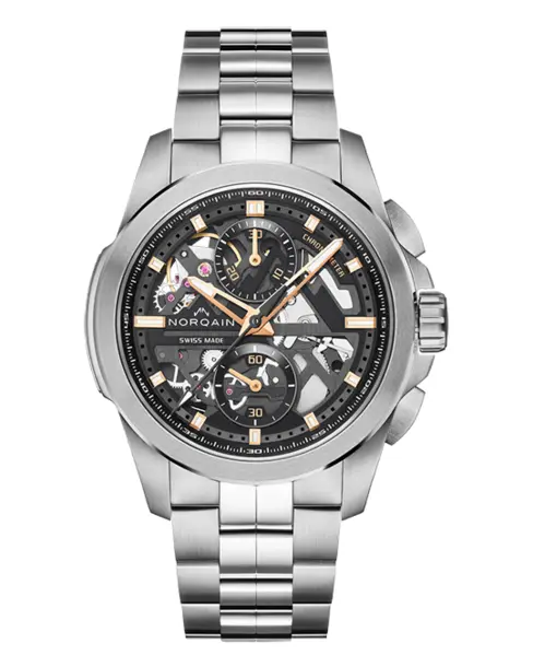 Independence Skeleton Chrono 42mm (Steel) - Cortina Watch Singapore