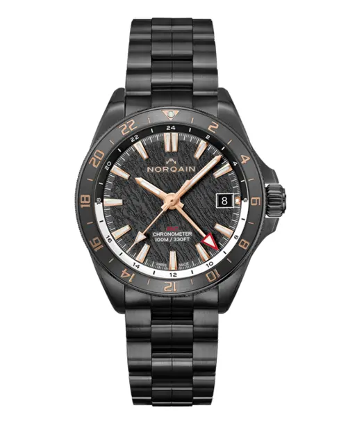 NEVEREST GMT Glacier Black 41mm - Cortina Watch Singapore