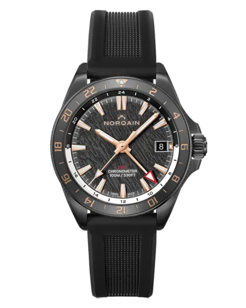 NEVEREST GMT Glacier Black 41mm - Cortina Watch Singapore