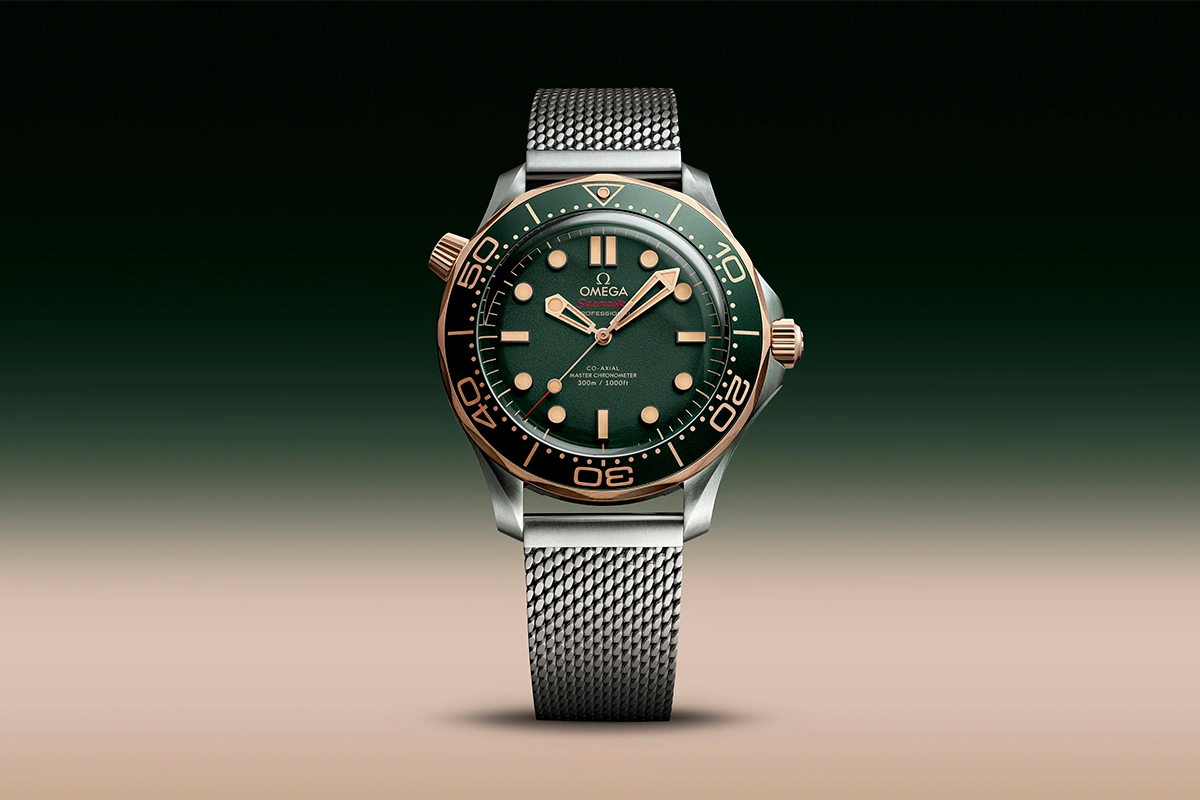 New OMEGA Seamaster Diver 300M in Titanium and Bronze Gold - Cortina Watch Singapore