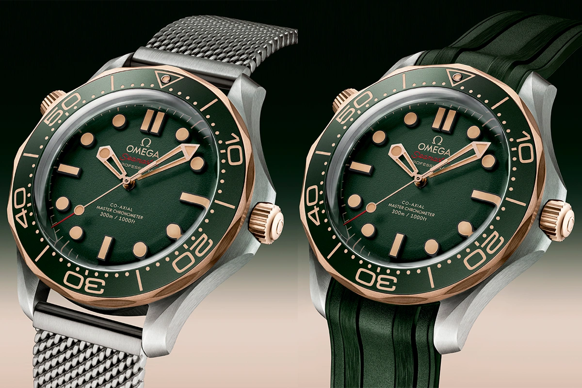 New OMEGA Seamaster Diver 300M in Titanium and Bronze Gold - Cortina Watch Singapore