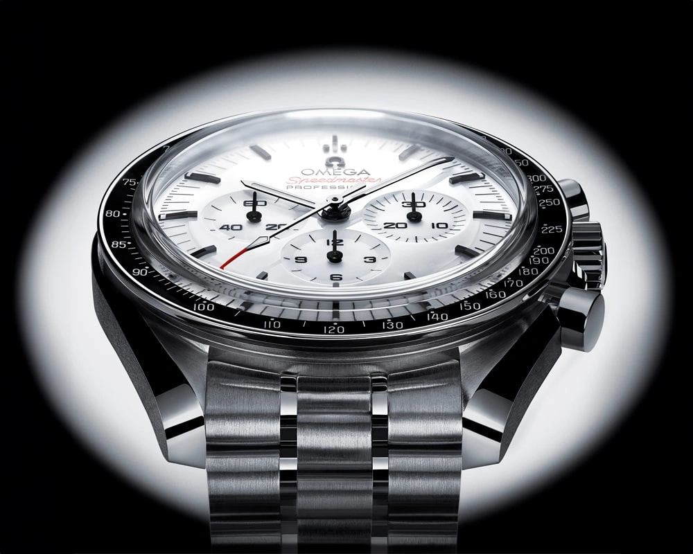 OMEGA Launches New Speedmaster Moonwatch with Lacquered White Dial - Cortina Watch Singapore