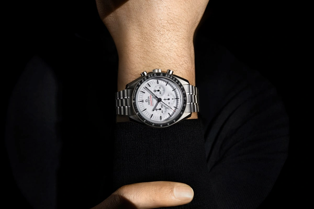 OMEGA Launches New Speedmaster Moonwatch with Lacquered White Dial - Cortina Watch Singapore
