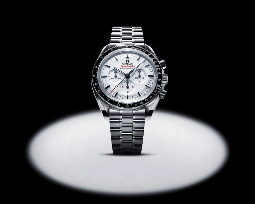 OMEGA Launches New Speedmaster Moonwatch with Lacquered White Dial - Cortina Watch Singapore