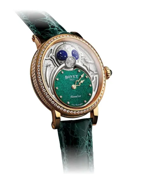 Récital 23 Green Guilloché - Cortina Watch Singapore