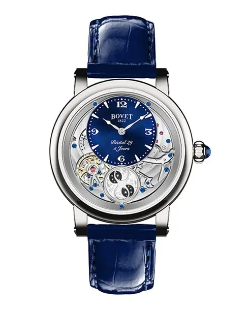 Récital 29 Blue Guilloché - Cortina Watch Singapore