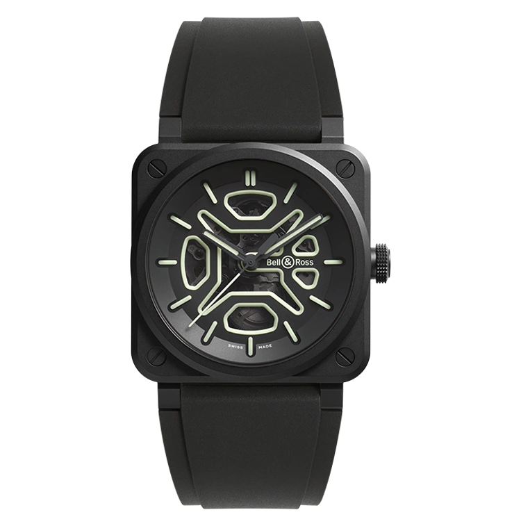 BR-03 Skeleton Lum Ceramic - Cortina Watch Singapore