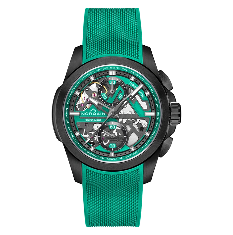 Independence Skeleton Chrono 42mm Jade - Cortina Watch Singapore
