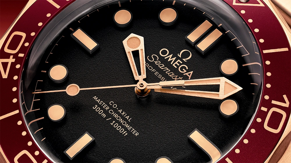 The OMEGA Seamaster Diver 300M In Bronze Gold and Burgundy - Cortina Watch Singapore