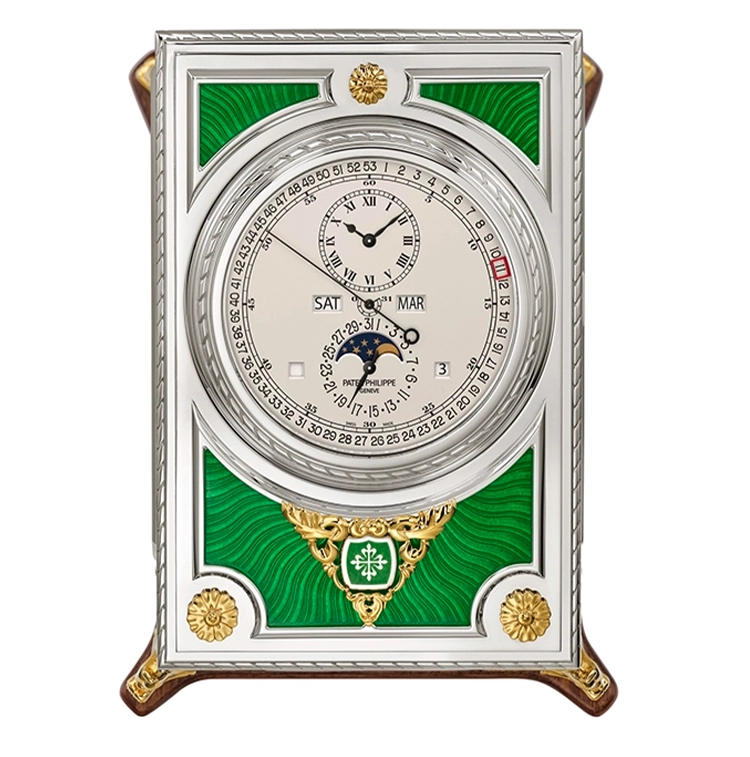 Complicated Desk Clock, Rare Handcrafts - Cortina Watch Singapore