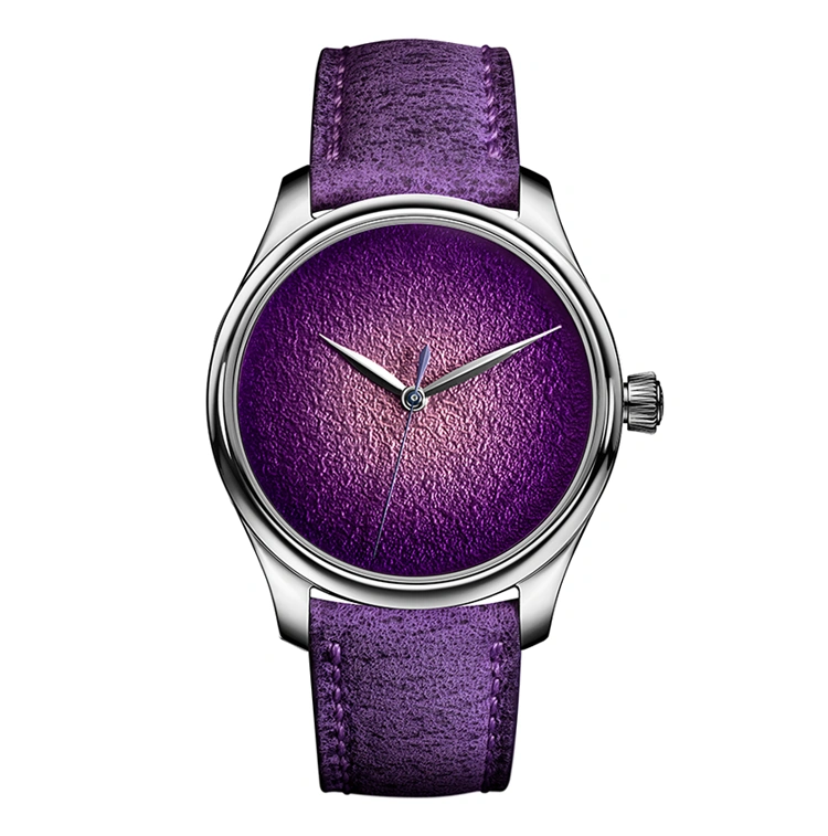 Endeavour Centre Seconds Concept Purple Enamel - Cortina Watch Singapore