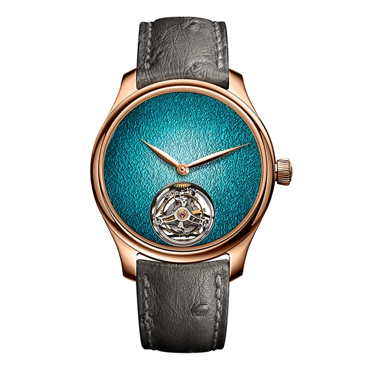 Endeavour Tourbillon Concept Turquoise Enamel - Cortina Watch Singapore