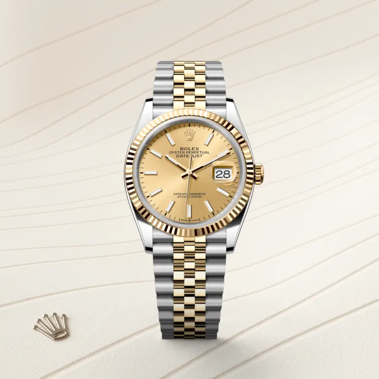 Rolex Datejust in Yellow Rolesor - combination of Oystersteel and yellow gold, M126233-0015 - Cortina Watch Singapore