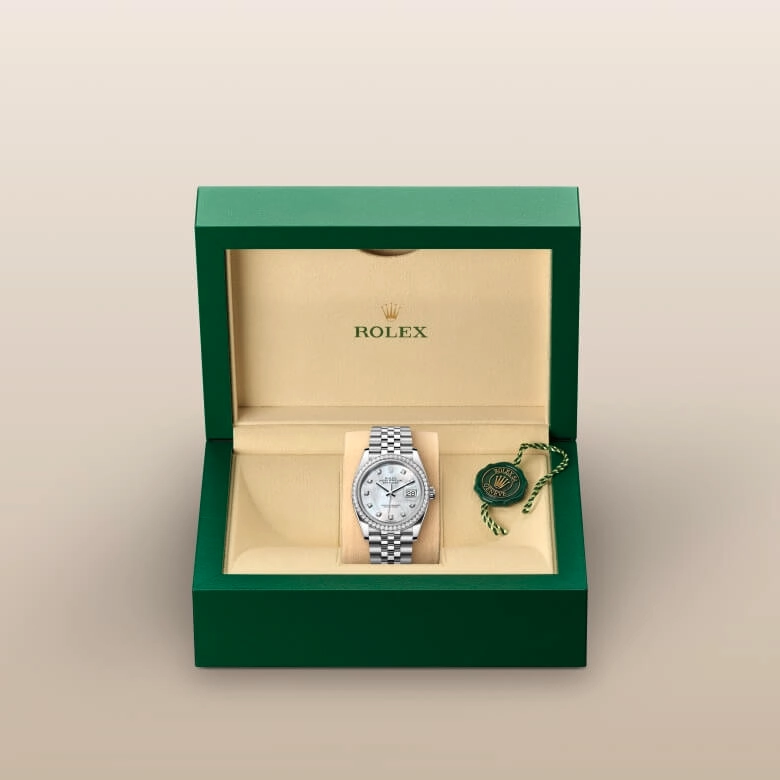 Rolex Datejust in White Rolesor - combination of Oystersteel and white gold, M126284RBR-0011 - Cortina Watch Singapore