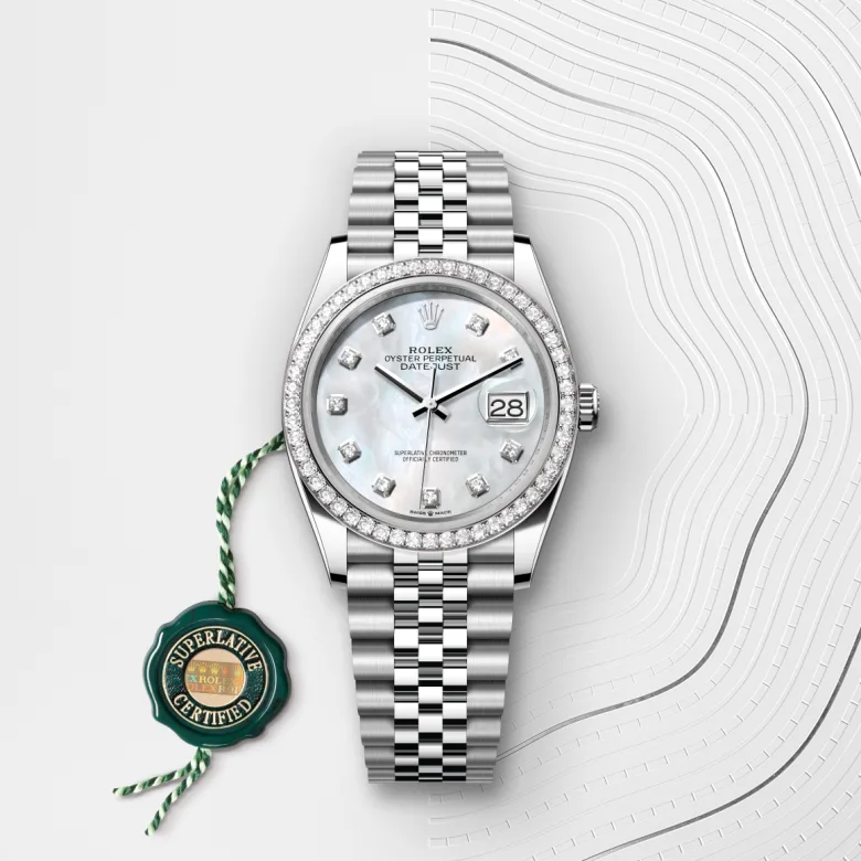 Rolex Datejust in White Rolesor - combination of Oystersteel and white gold, M126284RBR-0011 - Cortina Watch Singapore