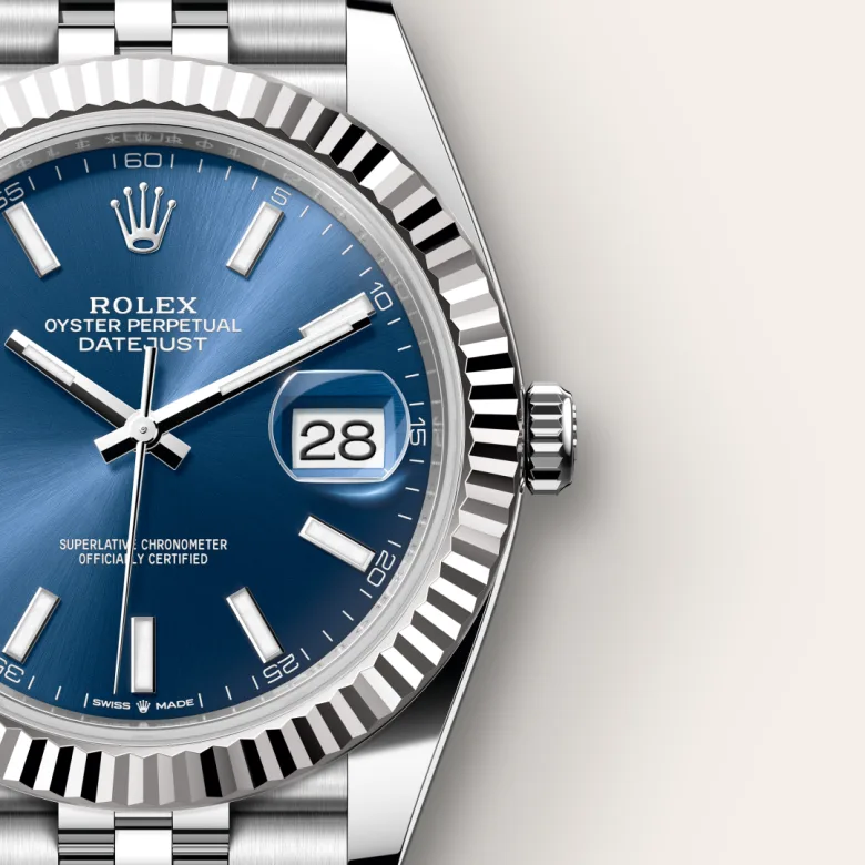 Rolex Datejust in White Rolesor - combination of Oystersteel and white gold, M126334-0002 - Cortina Watch Singapore