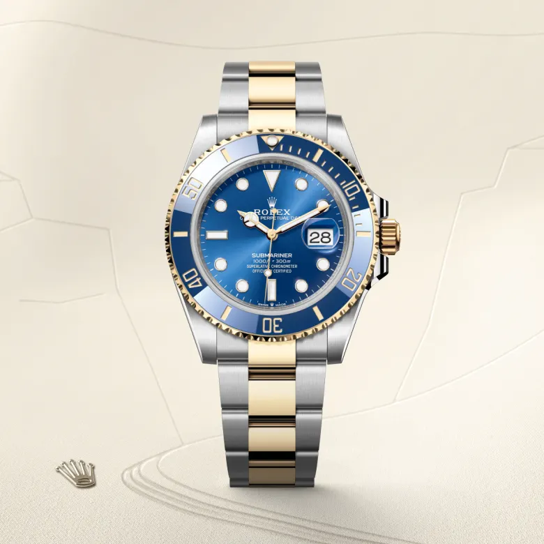 Rolex Submariner in Yellow Rolesor - combination of Oystersteel and yellow gold, M126613LB-0002 - Cortina Watch Singapore
