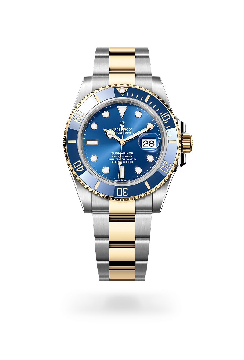 Rolex Submariner in Yellow Rolesor - combination of Oystersteel and yellow gold, M126613LB-0002 - Cortina Watch Singapore