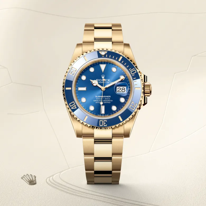 Rolex Submariner in 18 ct yellow gold, M126618LB-0002 - Cortina Watch Singapore
