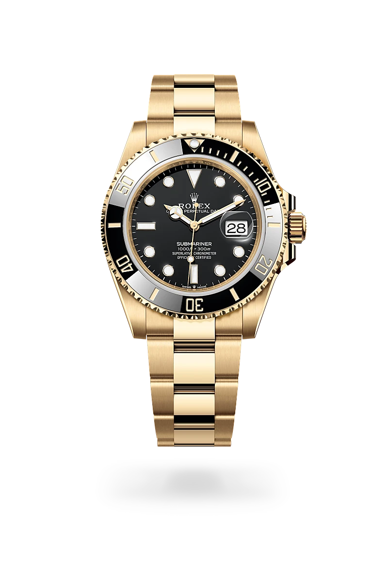 Rolex Submariner in 18 ct yellow gold, M126618LN-0002 - Cortina Watch Singapore