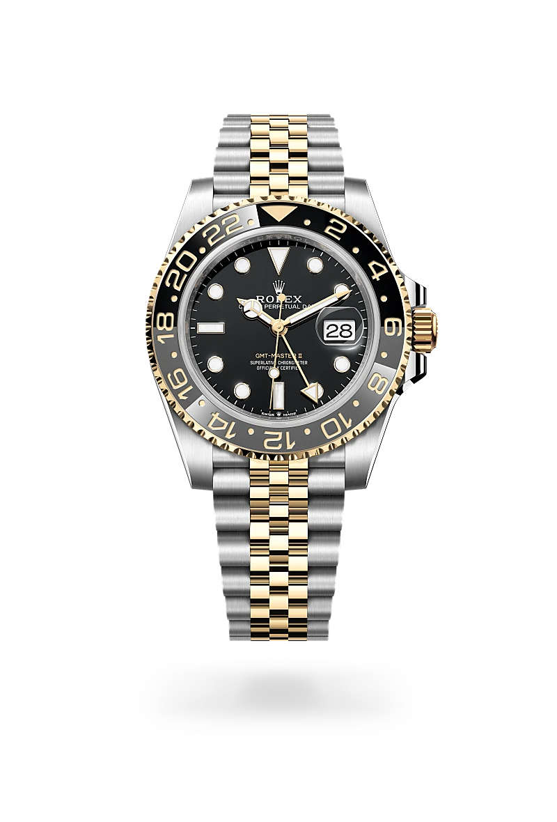 Rolex GMT-Master II in Yellow Rolesor - combination of Oystersteel and yellow gold, M126713GRNR-0001 - Cortina Watch Singapore