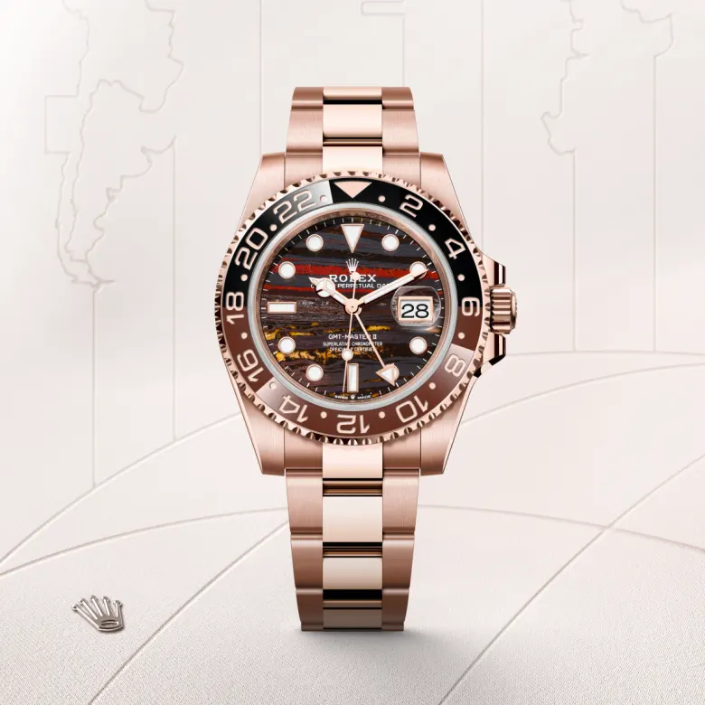 Rolex GMT-Master II in 18 ct Everose gold, M126715CHNR-0002 - Cortina Watch Singapore