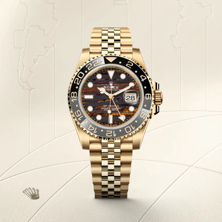 Rolex GMT-Master II in 18 ct yellow gold, M126718GRNR-0002 - Cortina Watch Singapore