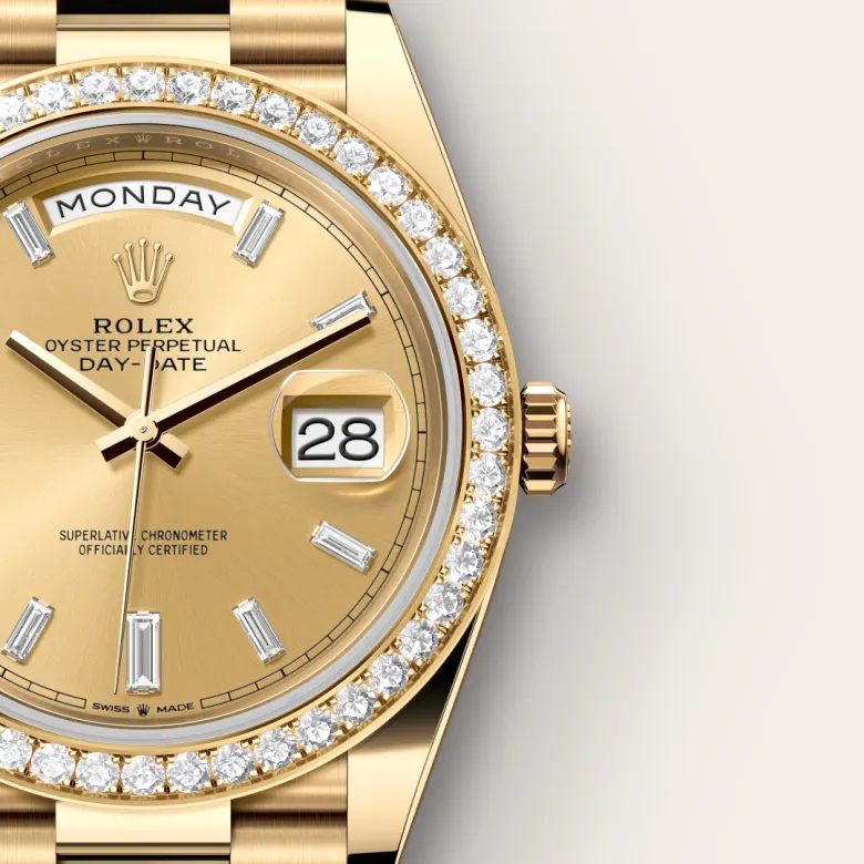 Rolex Day-Date in 18 ct yellow gold, M228348RBR-0002 - Cortina Watch Singapore