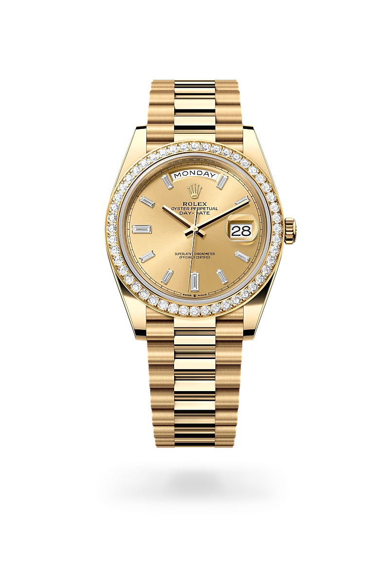 Rolex Day-Date in 18 ct yellow gold, M228348RBR-0002 - Cortina Watch Singapore