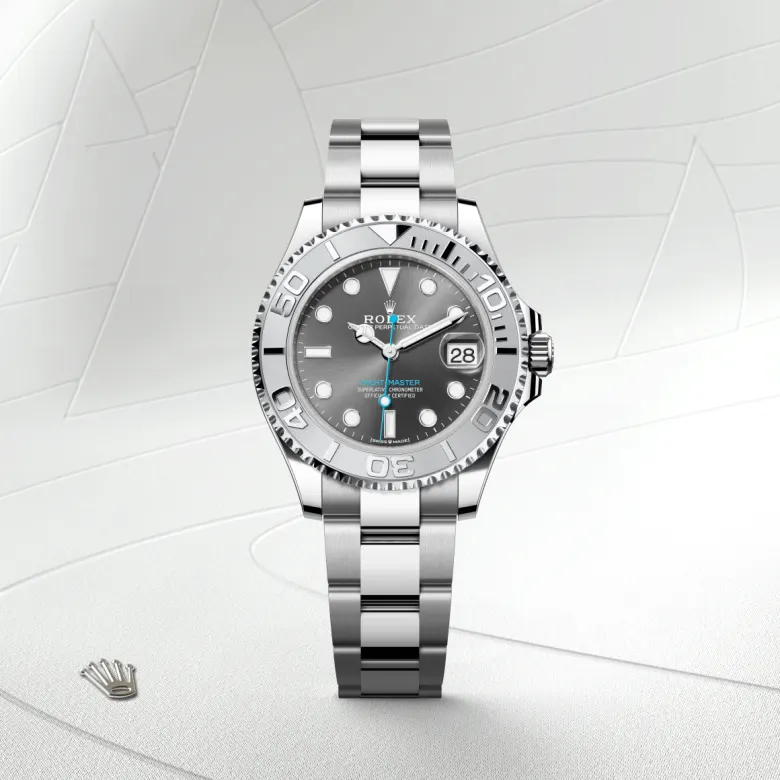 Rolex Yacht-Master in Rolesium - combination of Oystersteel and platinum, M268622-0002 - Cortina Watch Singapore