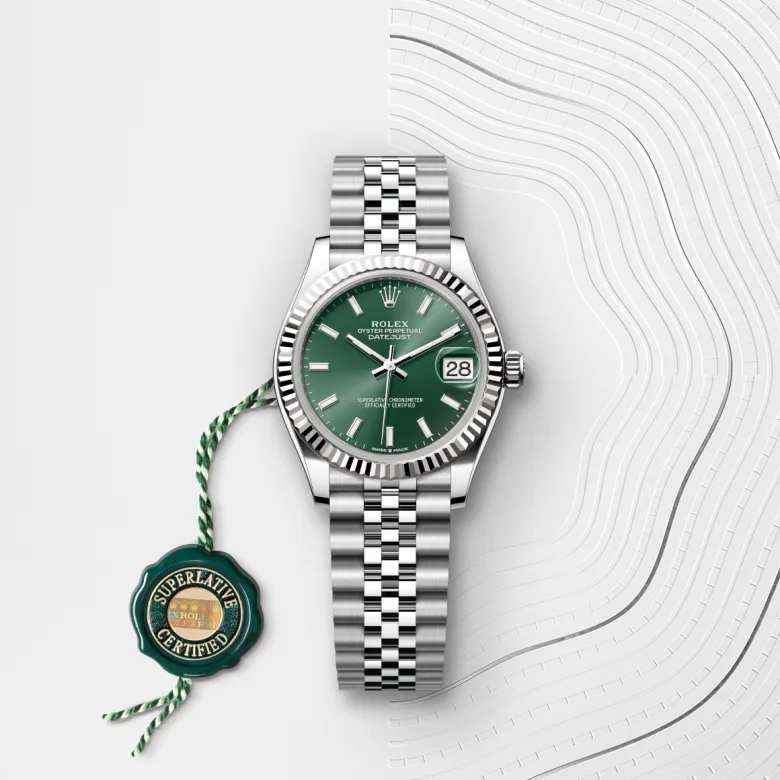 Rolex Datejust in White Rolesor - combination of Oystersteel and white gold, M278274-0018 - Cortina Watch Singapore
