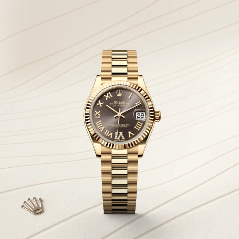 Rolex Datejust in 18 ct yellow gold, M278278-0032 - Cortina Watch Singapore