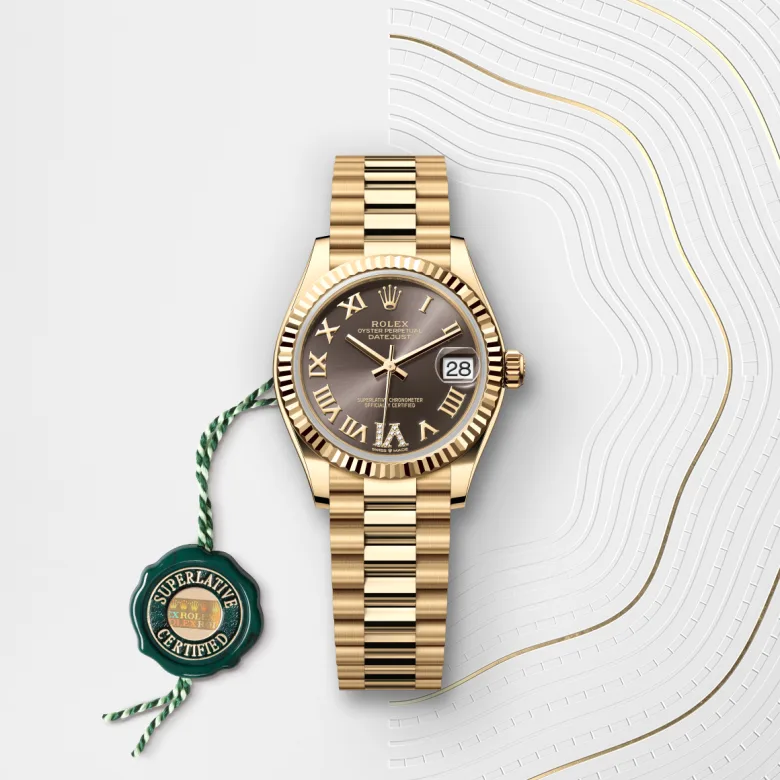 Rolex Datejust in 18 ct yellow gold, M278278-0032 - Cortina Watch Singapore