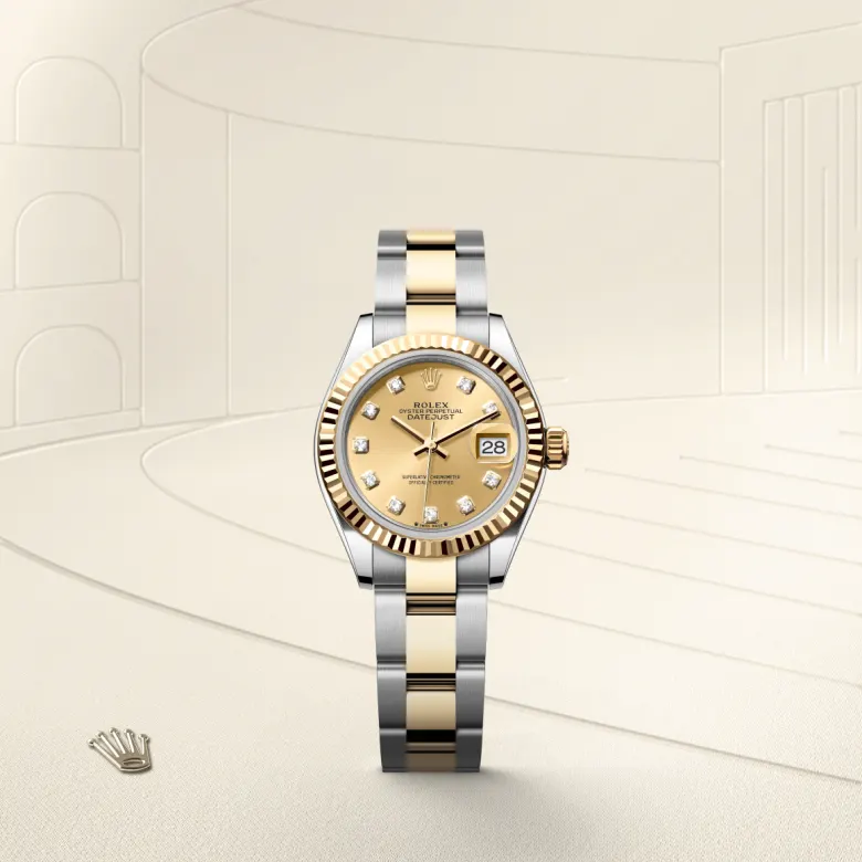 Rolex Lady-Datejust in Yellow Rolesor - combination of Oystersteel and yellow gold, M279173-0012 - Cortina Watch Singapore