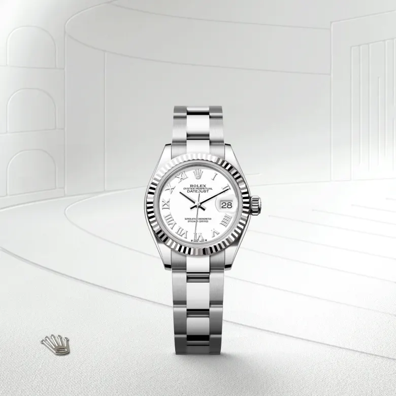 Rolex Lady-Datejust in White Rolesor - combination of Oystersteel and white gold, M279174-0020 - Cortina Watch Singapore