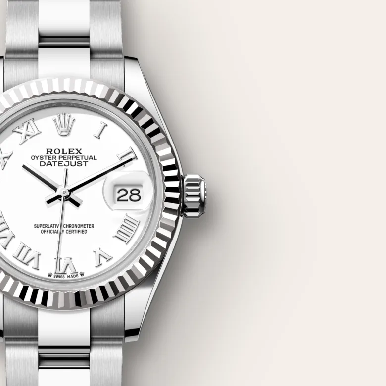 Rolex Lady-Datejust in White Rolesor - combination of Oystersteel and white gold, M279174-0020 - Cortina Watch Singapore