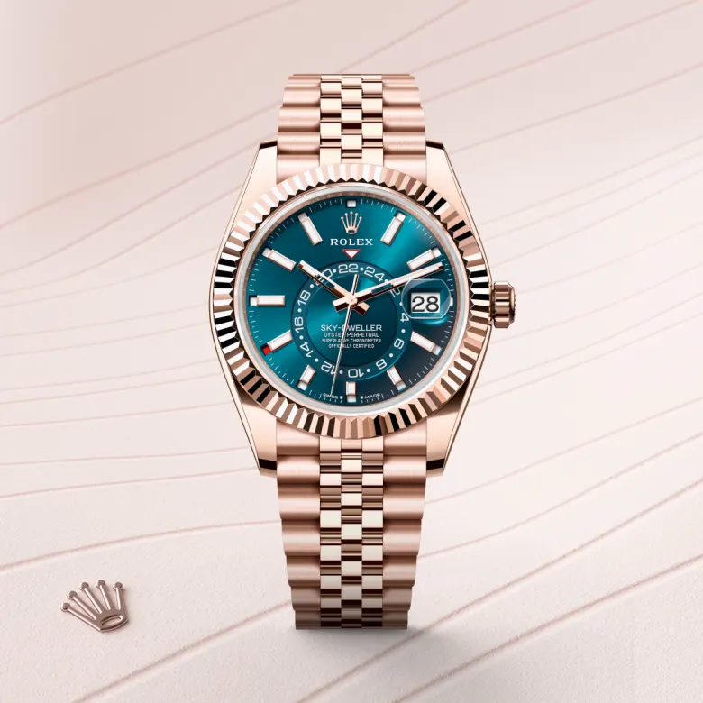 Rolex Sky-Dweller in 18 ct Everose gold, M336935-0005 - Cortina Watch Singapore