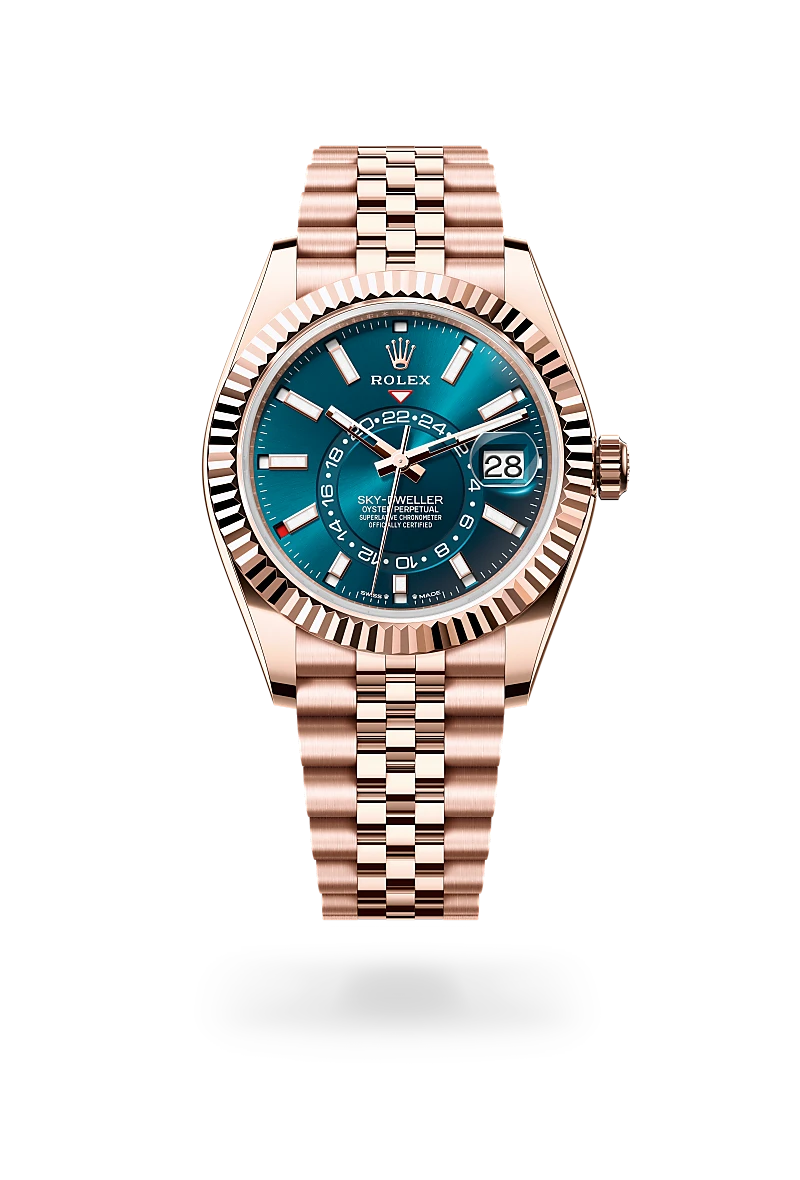 Rolex Sky-Dweller in 18 ct Everose gold, M336935-0005 - Cortina Watch Singapore