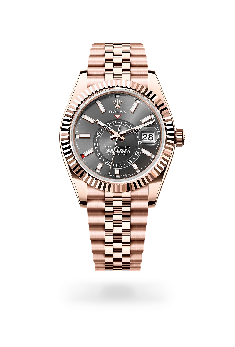 Rolex Sky-Dweller in 18 ct Everose gold, M336935-0008 - Cortina Watch Singapore
