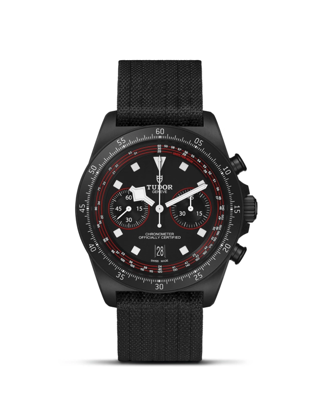 TUDOR领潜型FXD计时腕表Pelagos FXD黑色碳复合材质表壳，直径43毫米，哑光饰面 - M25827KN-0001 at Cortina Watch Singapore