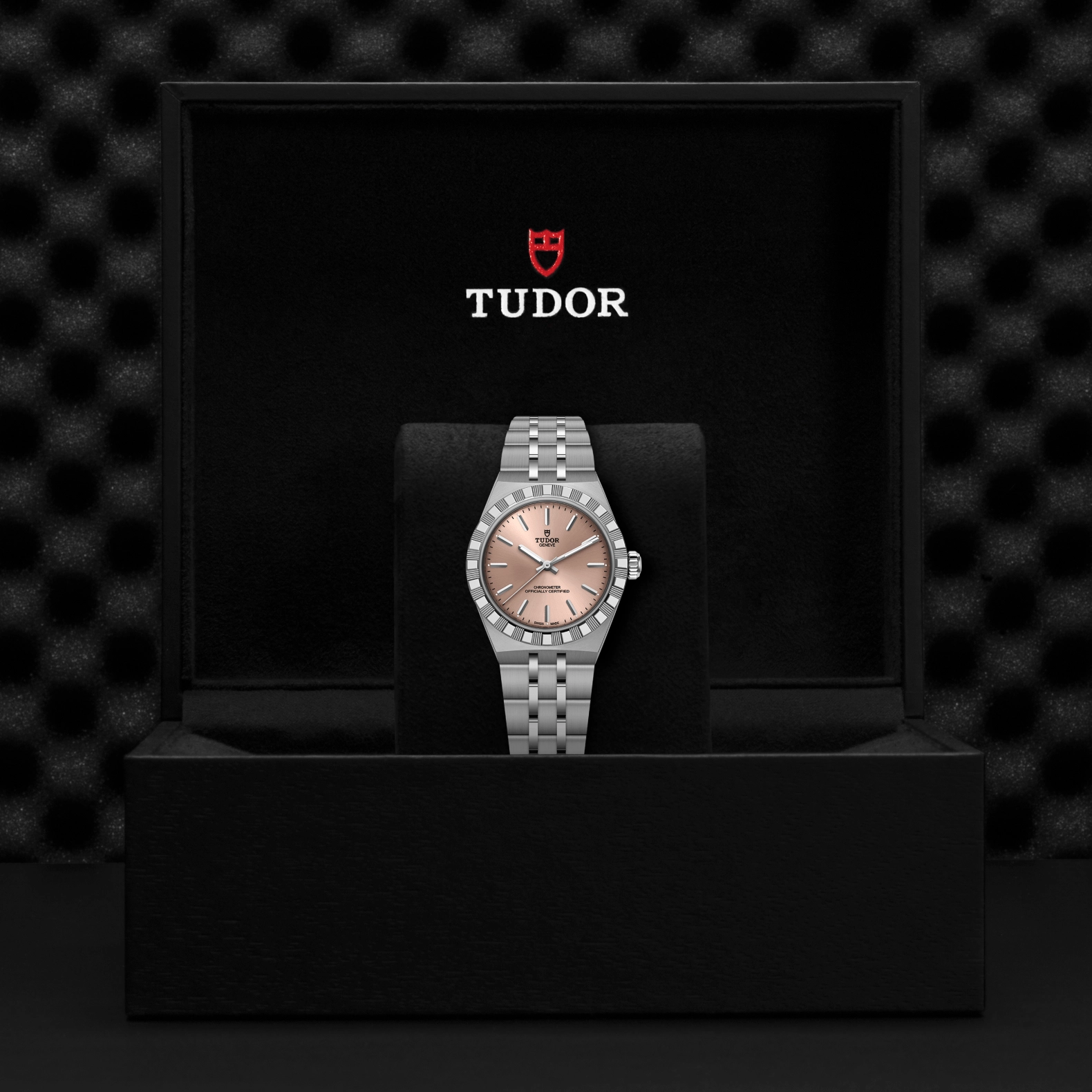 TUDOR帝舵皇家系列TUDOR Royal磨光及磨砂不锈钢表壳，直径30毫米 - M2830A1A0-0003 at Cortina Watch Singapore