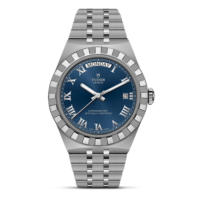 TUDOR帝舵皇家系列TUDOR Royal磨光及磨砂不锈钢表壳，直径40毫米 - M2840D1A0-0002 at Cortina Watch Singapore